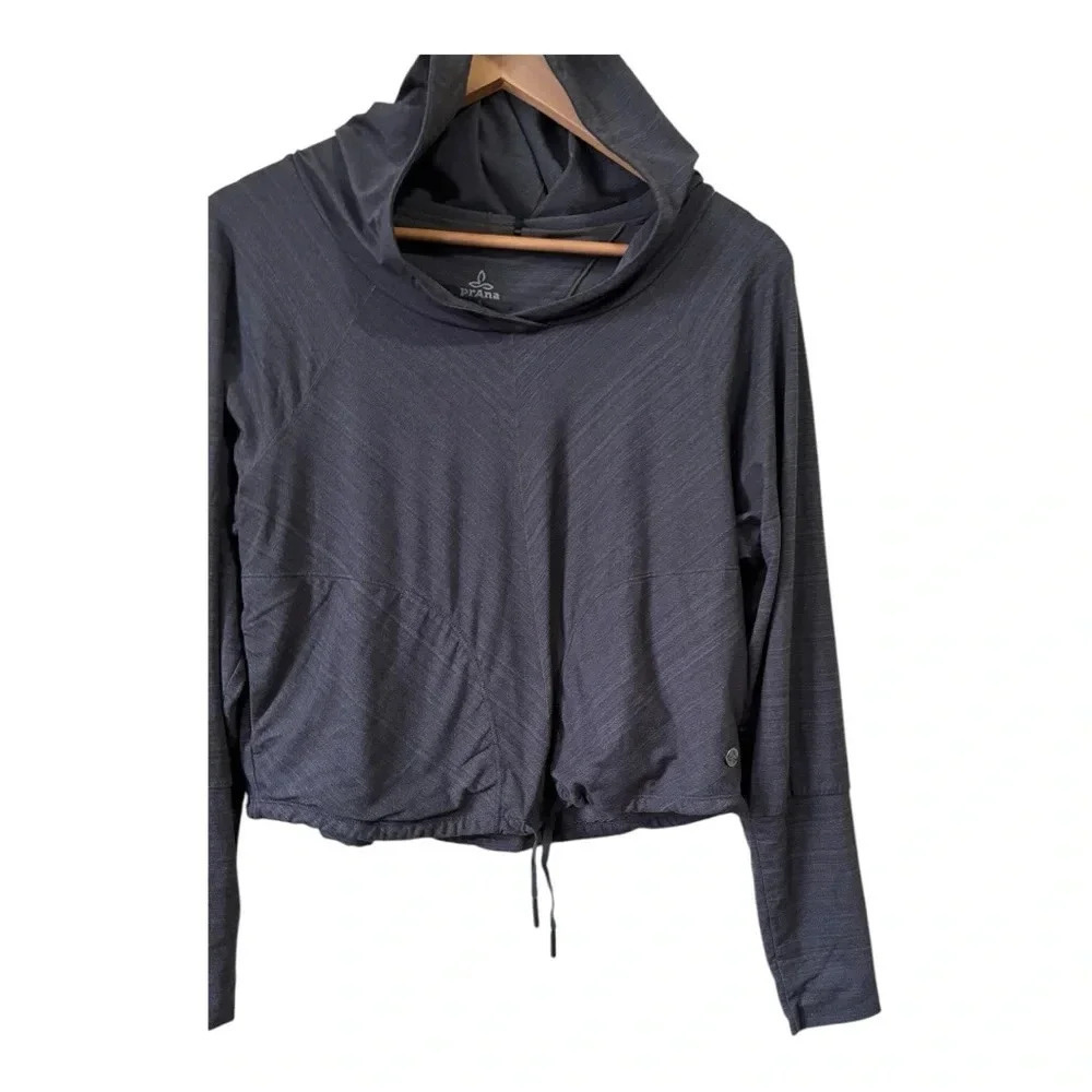 prAna Inigma After Yoga Hoodie jersey fabric Size S - Picture 4 of 13